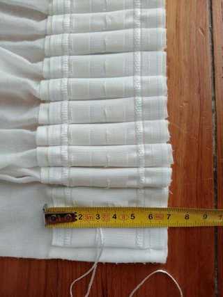 Dos cortinas largas blancas para balcón