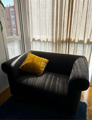 Sillón de 1.5 plazas gris