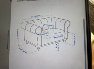 Sillón de 1.5 plazas gris