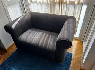 Sillón de 1.5 plazas gris
