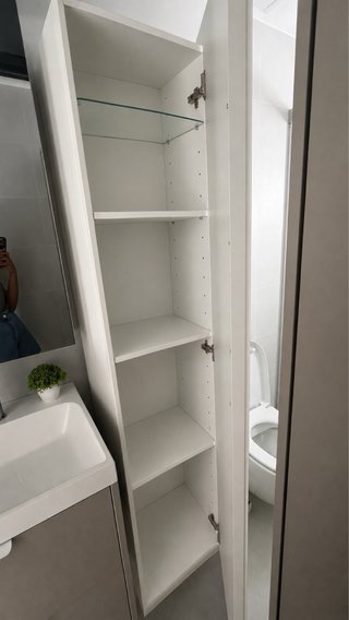 Columna baño blanco brillo Ikea