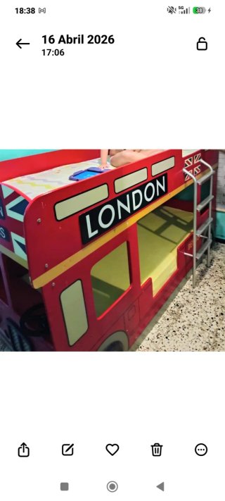 Litera Cama Tren Diseño Autobús Londres