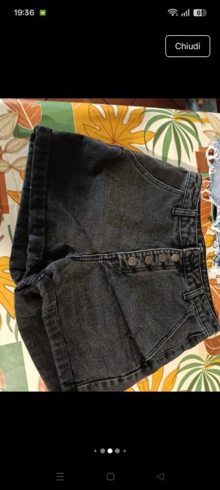 Shorts jeans donna neri e bl