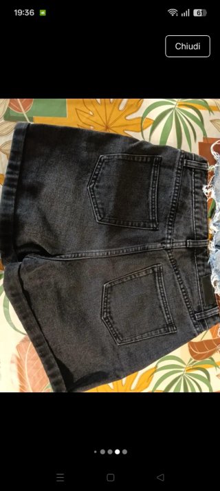Shorts jeans donna neri e bl