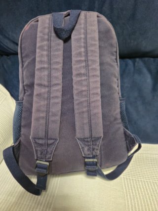 Mochila azul y roja Silbon vintage