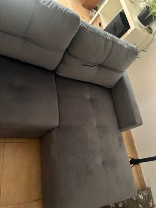 Sofá Cama Chaise Longue Gris