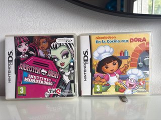 Lote 2 Juegos Nintendo DS: Monster High y Dora