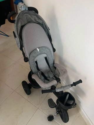 Carro Triciclo Kinderkraft Gris