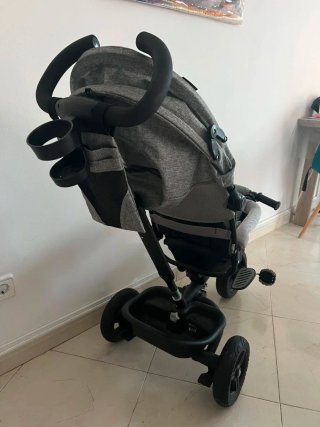 Carro Triciclo Kinderkraft Gris
