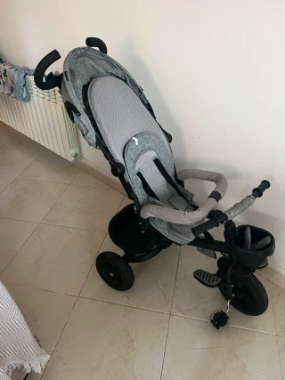 Carro Triciclo Kinderkraft Gris