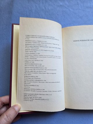 3x2 Libro 20 poemas de amor + otras poesías Neruda