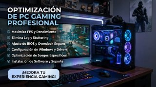 Servicio Optimización PC Gaming Profesional