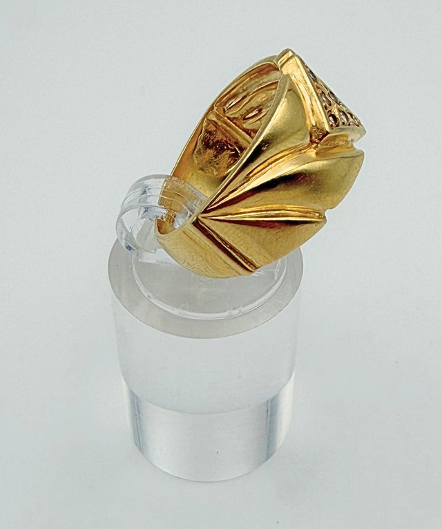Anillo Oro 18k con Circonitas 5.80 gr