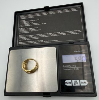 Anillo Oro 18k con Circonitas 5.80 gr