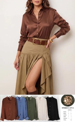Blusa satinada H70365