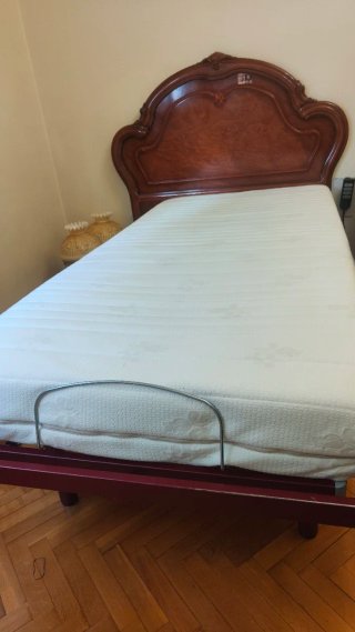 Cama articulada eléctrica con carro elevador