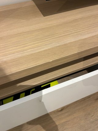 Mueble TV 240cm Blanco y Madera