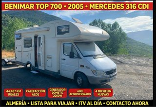 AUTOCARAVANA BENIMAR- MERCEDES 316 CDI 44.487km