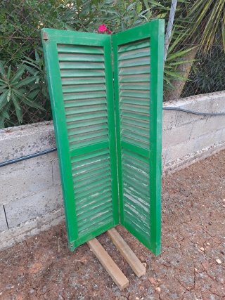 Persiana Mallorquina Doble Hoja Verde