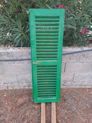 Persiana Mallorquina Doble Hoja Verde