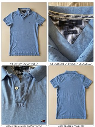 Camisa Polo Tommy Hilfiger Azul Talla S