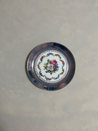 Plato Porcelanas Guillén Vintage Flores