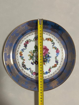 Plato Porcelanas Guillén Vintage Flores