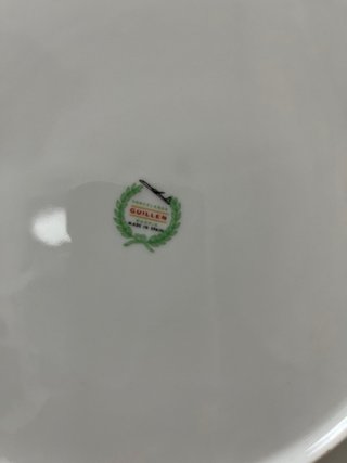 Plato Porcelanas Guillén Vintage Flores
