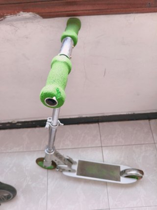 Patinete plegable con cadena y monopatín