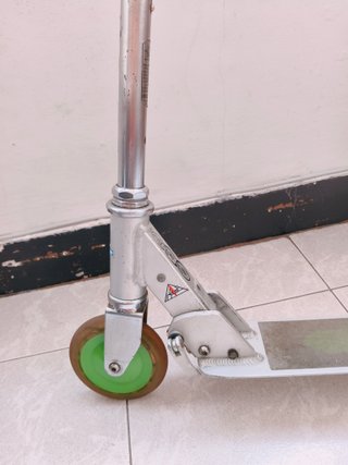 Patinete plegable con cadena y monopatín