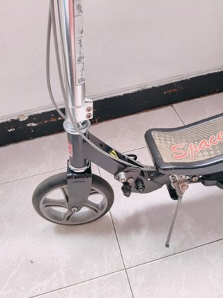 Patinete plegable con cadena y monopatín