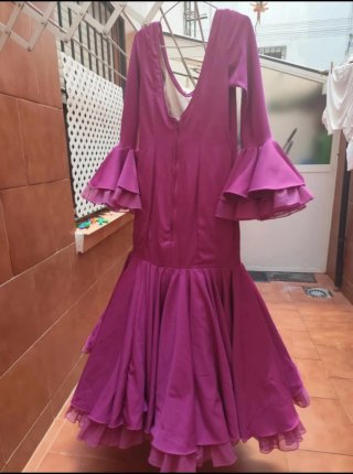 Traje de flamenca buganvilla