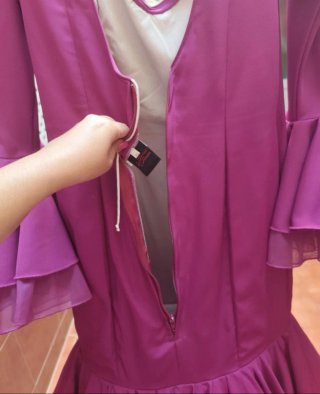 Traje de flamenca buganvilla