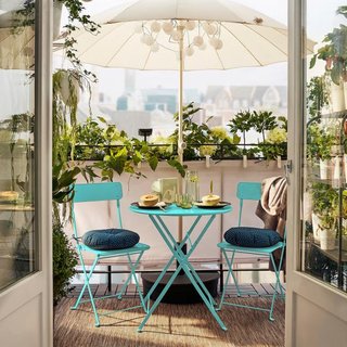 Sillas plegables IKEA SALTHOLMEN azul