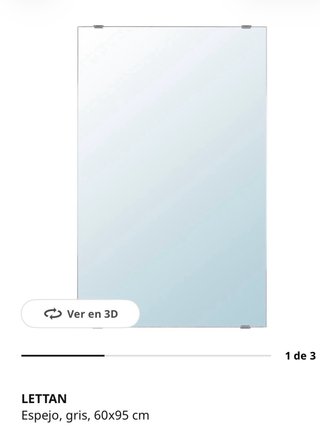 Espejo Baño IKEA 60 X 90 cm.