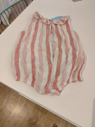 Vestido niña 24 meses rayas rosas