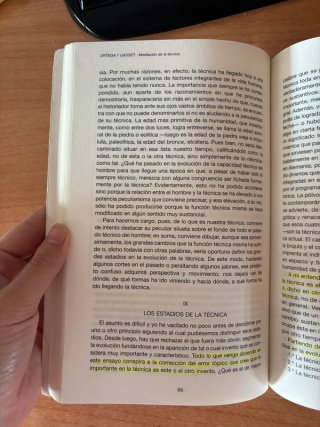 Ortega : meditación sobre la técnica
