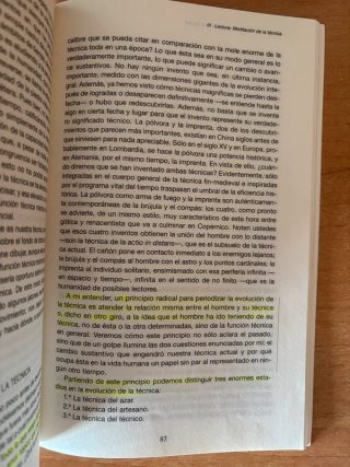 Ortega : meditación sobre la técnica