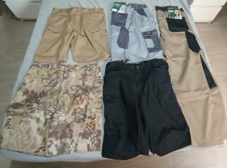 Pantalones cortos de trabajo y militar