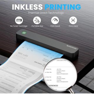 Impresora Térmica Portátil ByteCintia C80 Negra