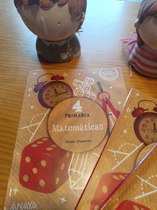 3 libros Matemáticas 4 de Primaria. Anaya