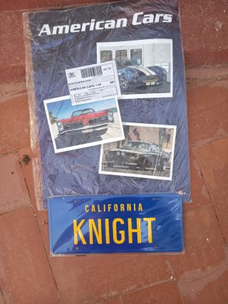 Matrícula California Knight + Posters American Car