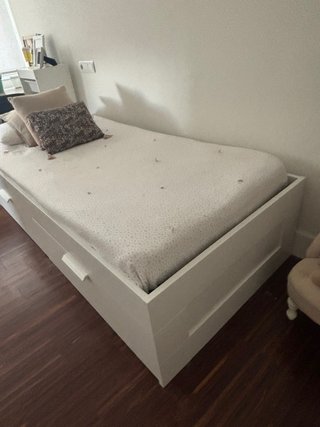 2 Camas Ikea con Cajoneras Blancas