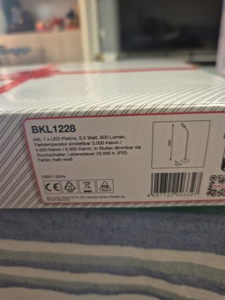 Lámpara de pie LED blanca