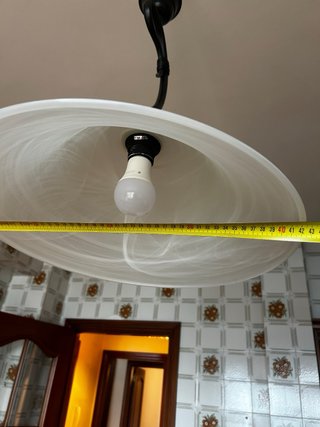 Lámpara colgante cristal 40cm