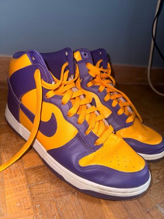 Zapatillas Nike Dunk High Morado/Amarillo