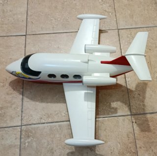 Avión Playmobil Blanco y Rojo