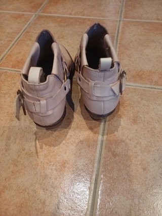 Botines Beige/Rosa Mujer Puntiagudos