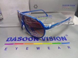 Gafas de sol CRANDRA azules y blancas.
