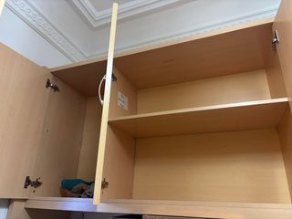 Armario modular de madera, dormitorio completo.